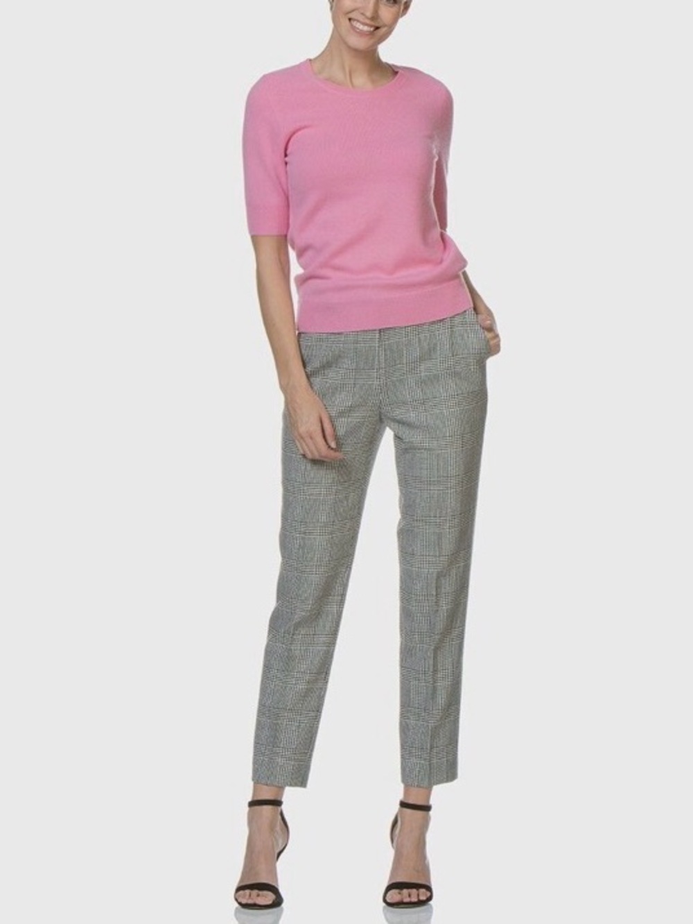Hugo Boss Tavela Plaid Ankle Pants